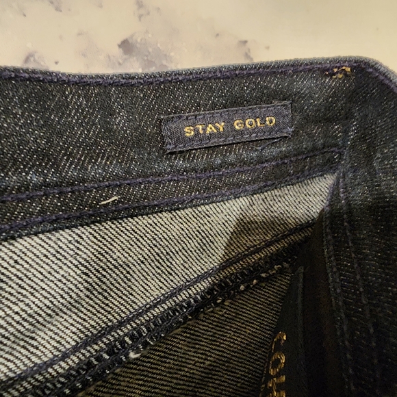 Vintage COH Ingrid Stretch Low Waist Flare Jean Stay Gold Dark Wash Denim Sz 28 - Picture 12 of 16